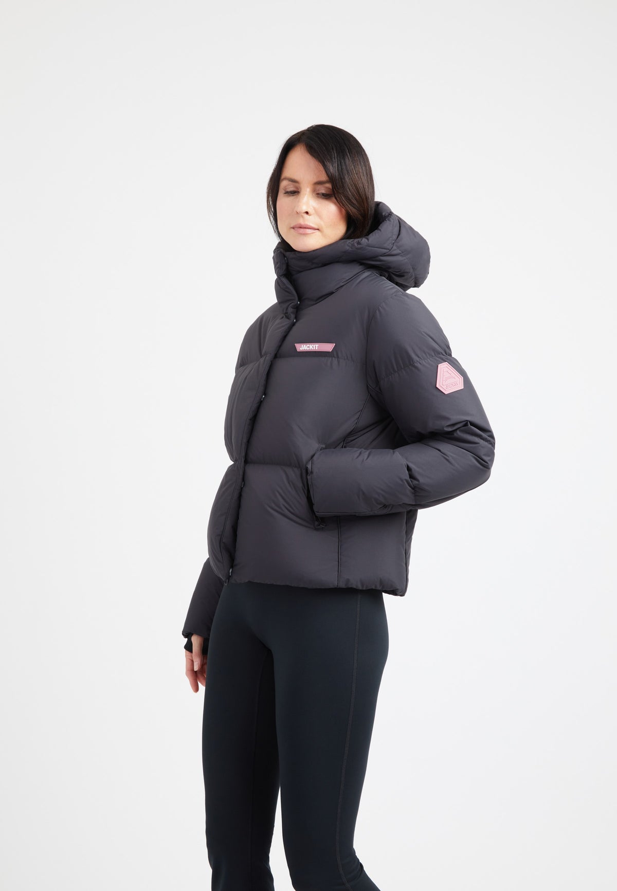 Star Shower Down Puffer Jacket Black styled shot by JACK1T