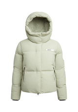Star Shower Down Puffer Jacket Sage flat lay swatch