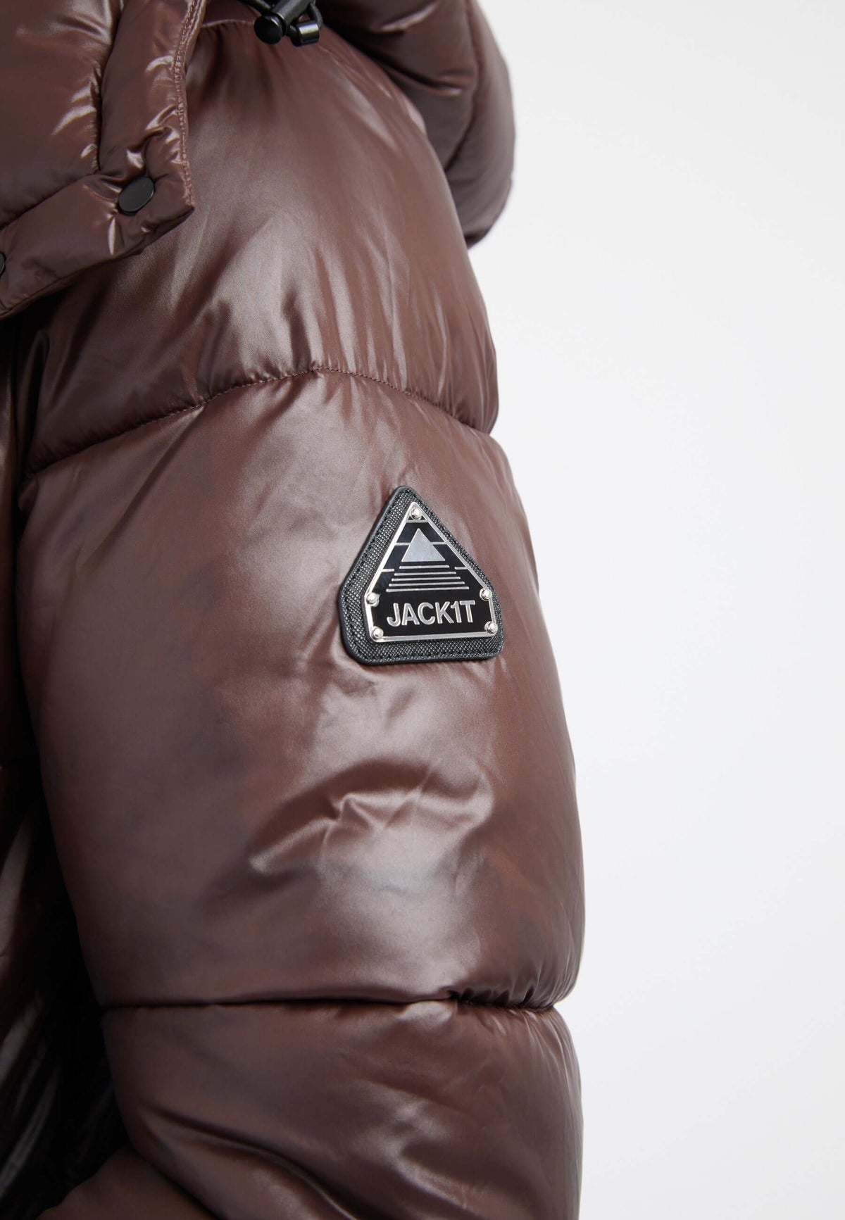 EZ Colonia Coat Chocolate Brown detail shot by JACK1T