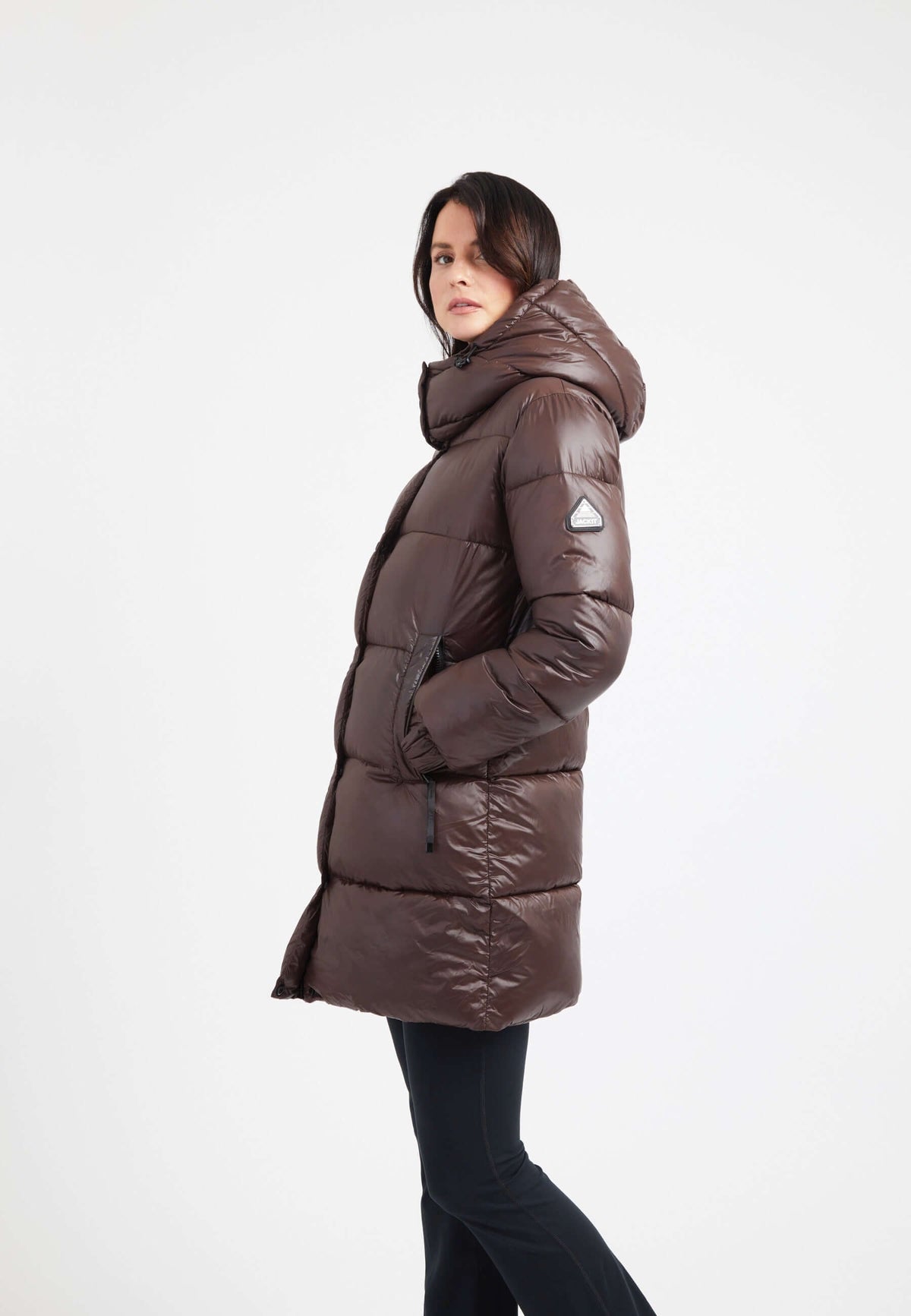 EZ Colonia Coat Chocolate Brown styled shot by JACK1T