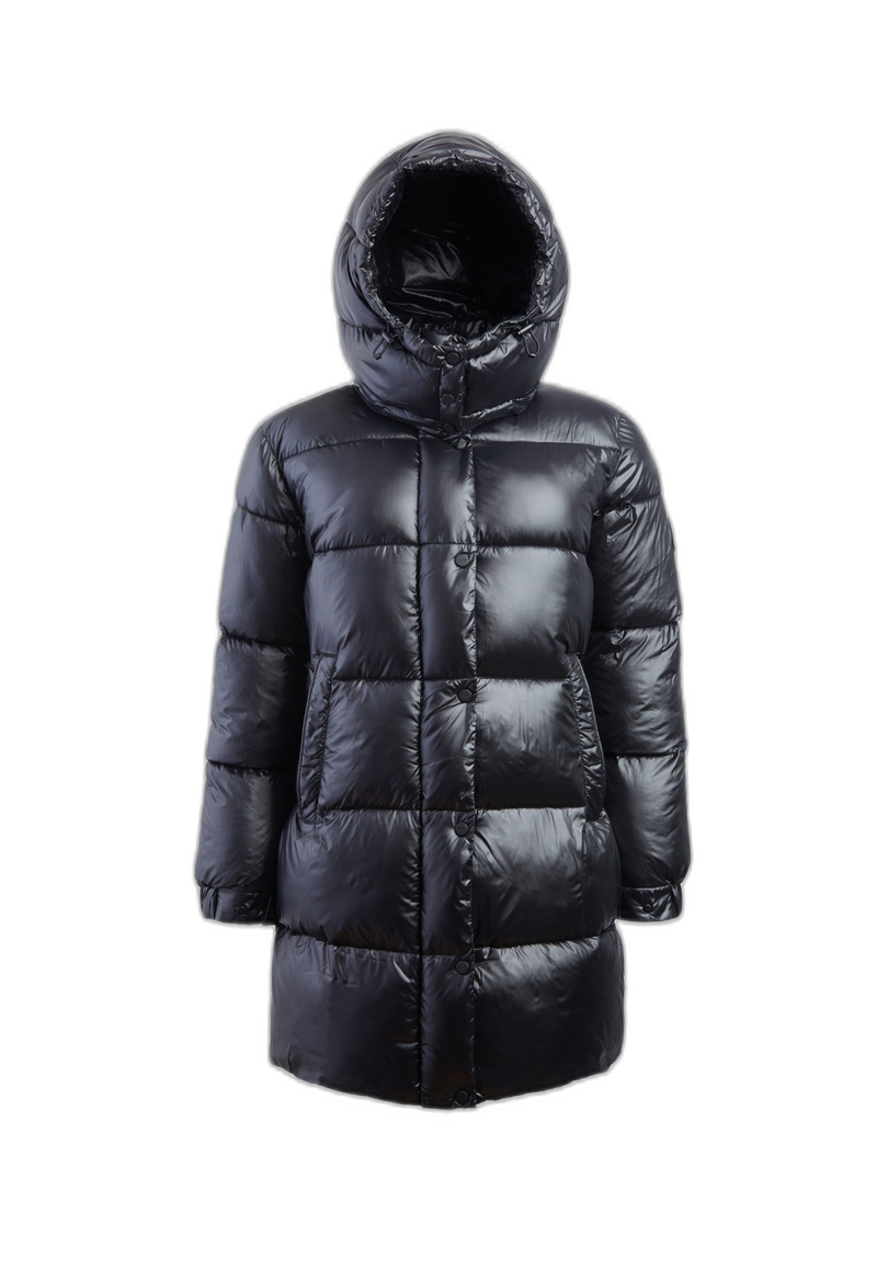 EZ Colonia Coat Black flat lay cutout