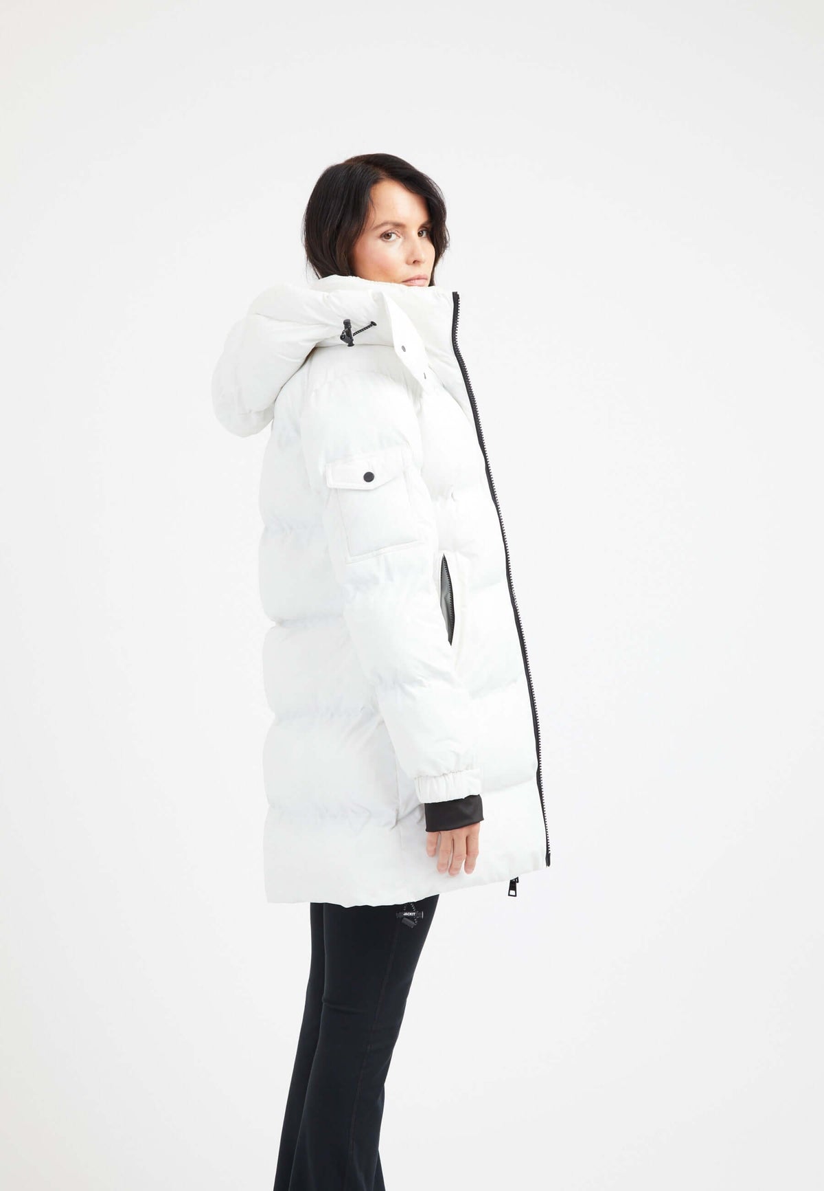 EZ Bonded Coat White styled shot by JACK1T