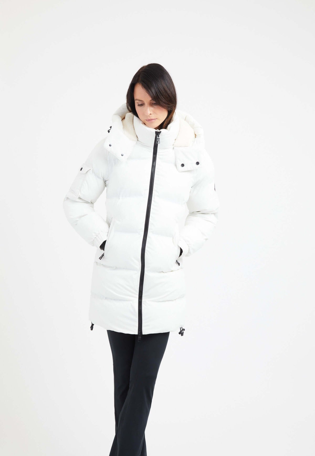 EZ Bonded Coat White styled shot by JACK1T