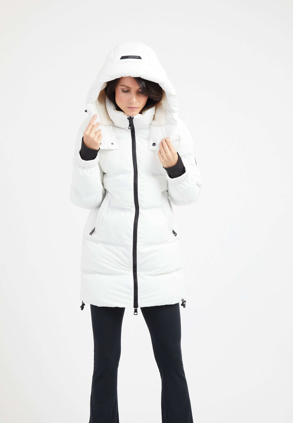 EZ Bonded Coat White styled shot by JACK1T