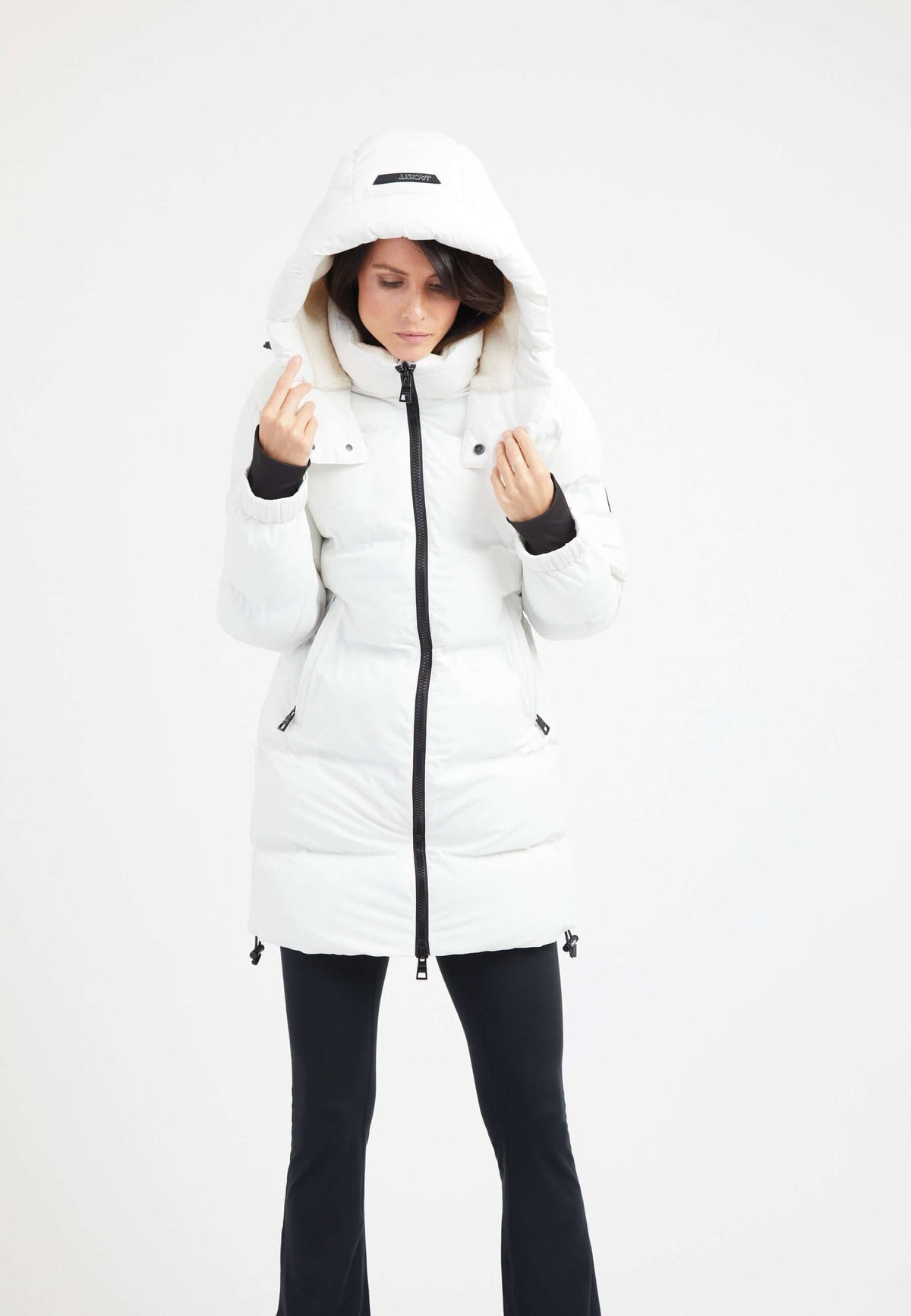 EZ Bonded Coat White styled shot by JACK1T