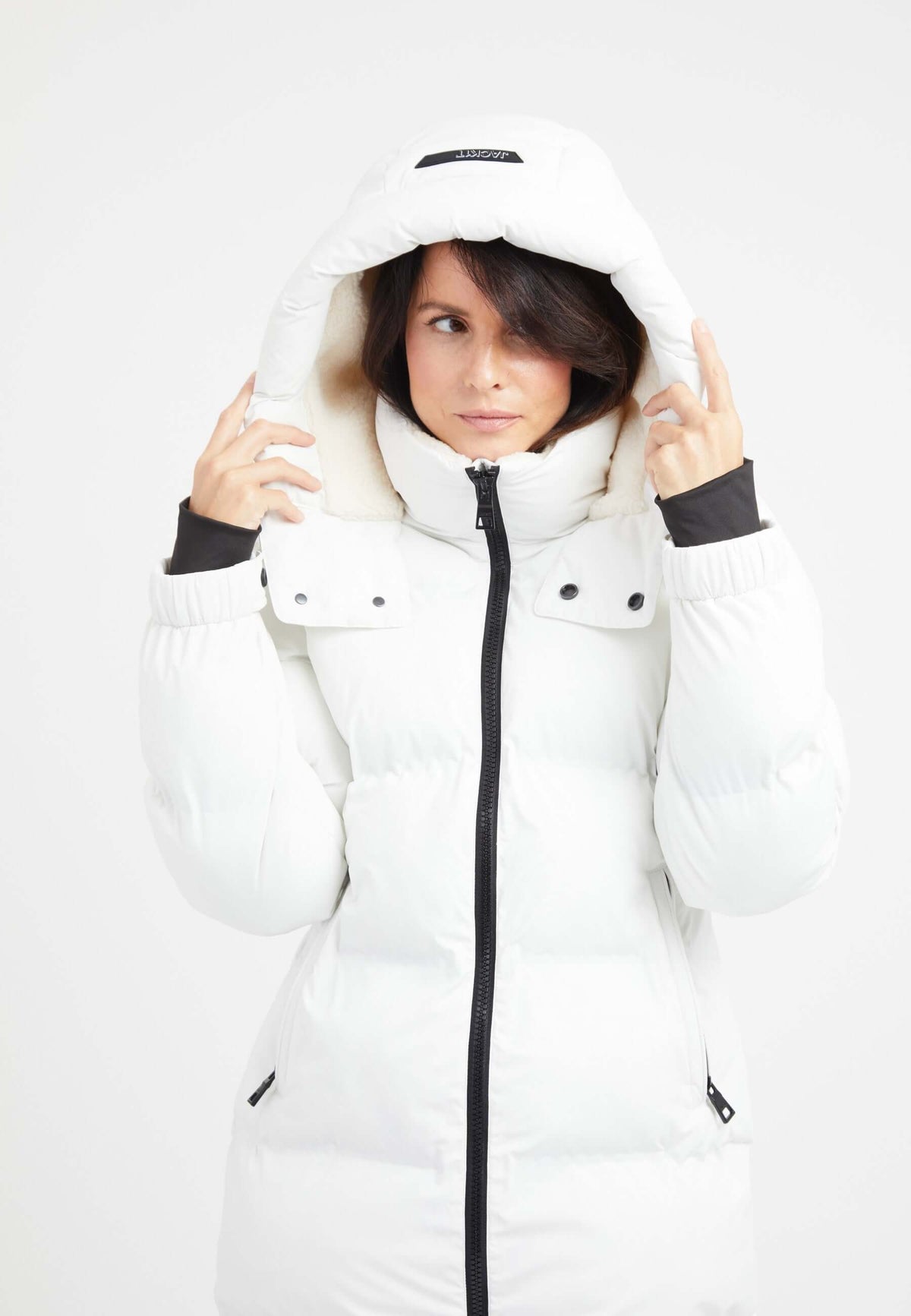 EZ Bonded Coat White styled shot by JACK1T