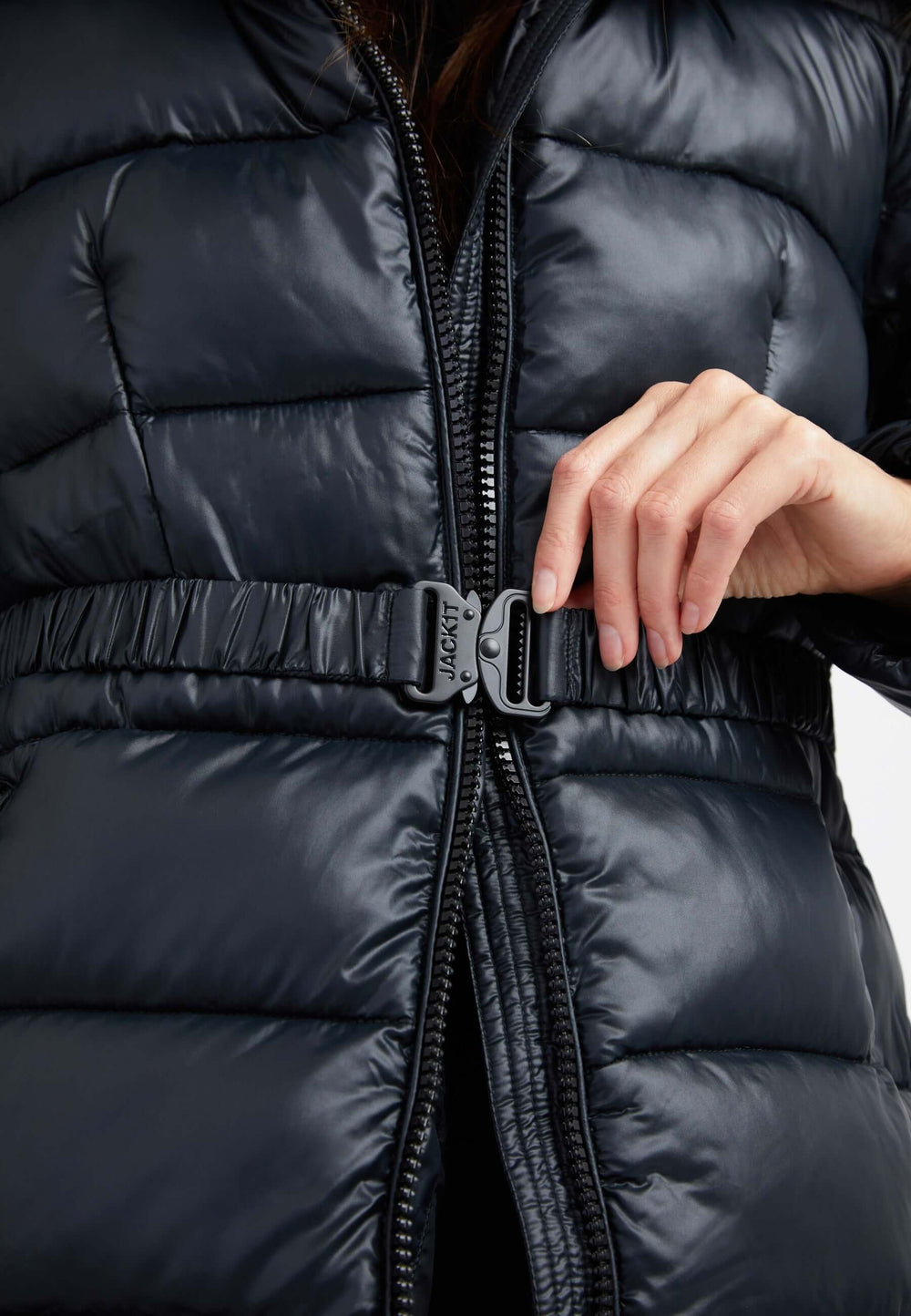 Madero Coat Black detail shot by JACK1T