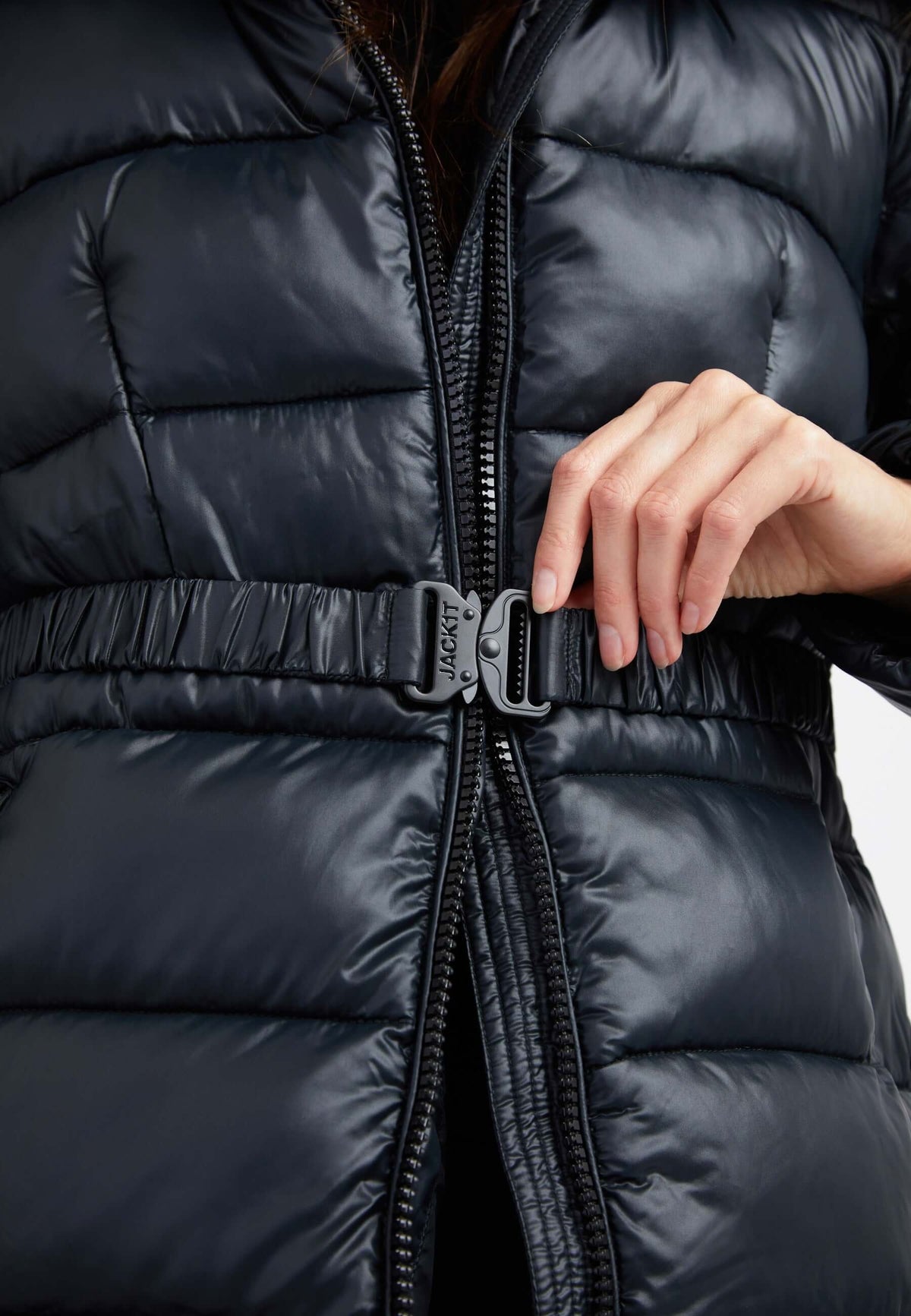 Madero Coat Black detail shot by JACK1T