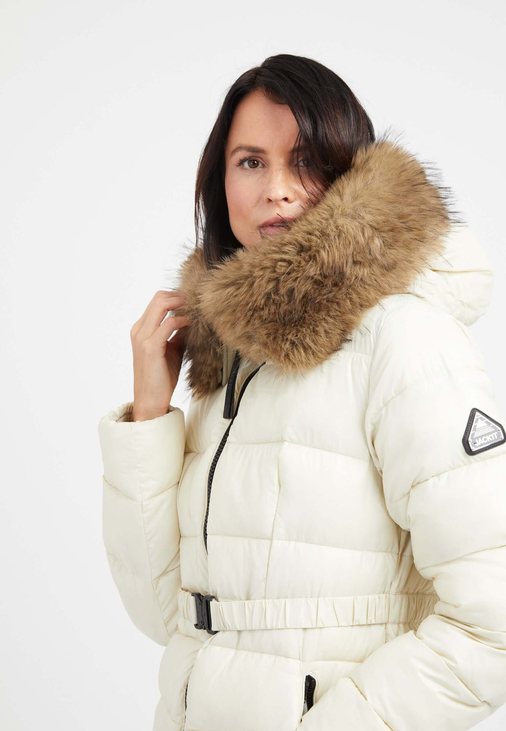 Madero Coat Cream styled shot by JACK1T