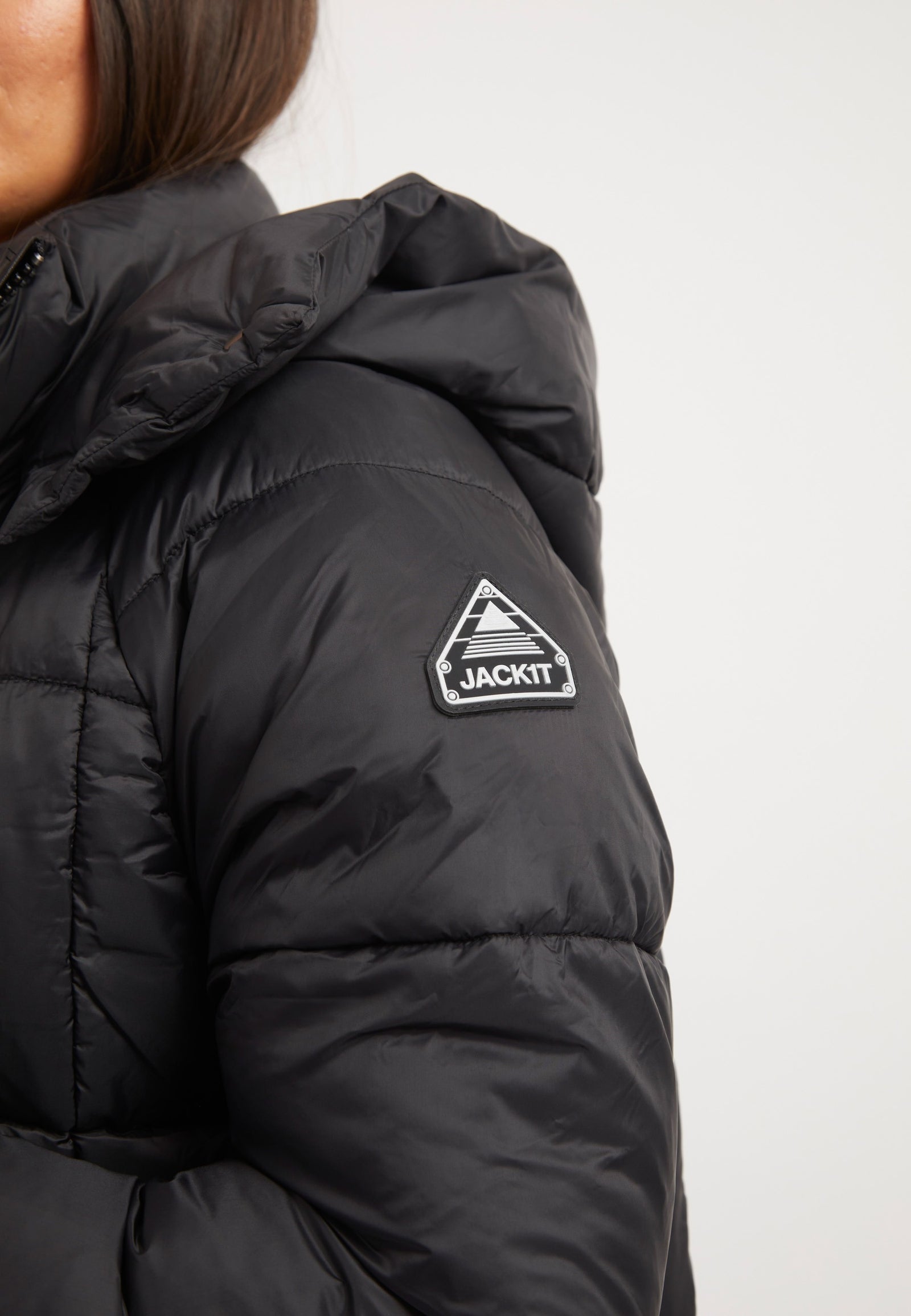 Cloud Prime Jacket Black detail shot by JACK1T