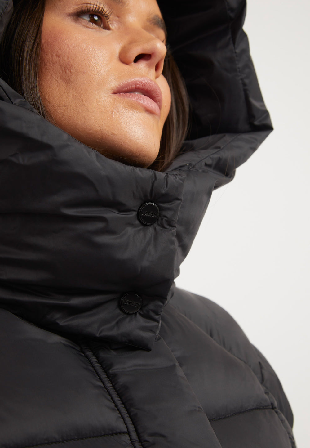 Cloud Prime Jacket Black detail shot by JACK1T