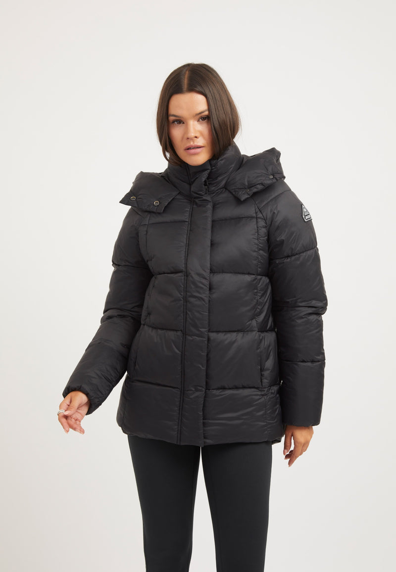 Cloud Prime Jacket Black on model front view by JACK1T