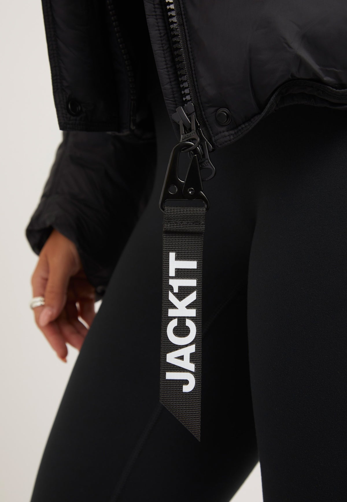 Cloud Boss Jacket Black detail shot by JACK1T