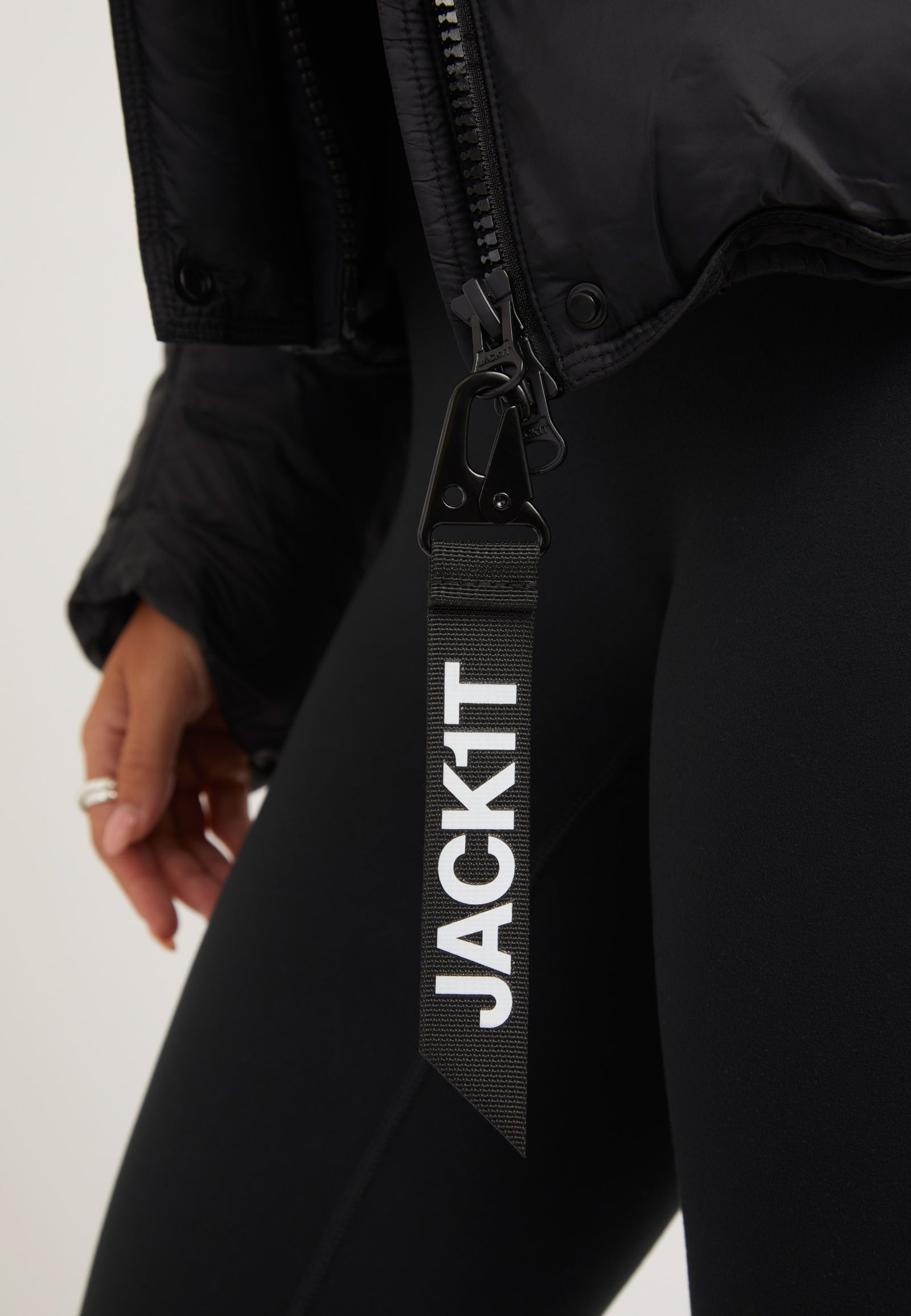 Cloud Boss Jacket Black detail shot by JACK1T