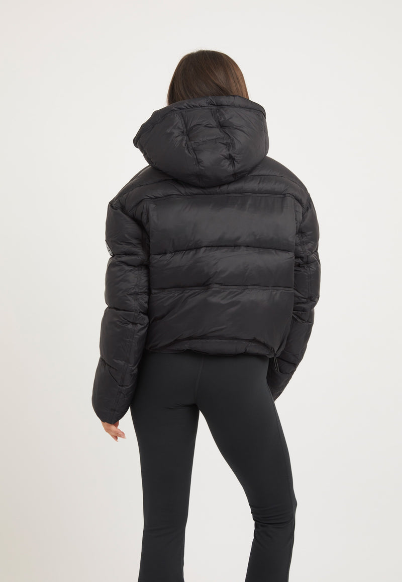 Cloud Boss Jacket Black on model full length by JACK1T