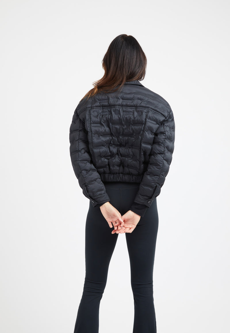Apollo Shirt Jacket Black on model full length by JACK1T