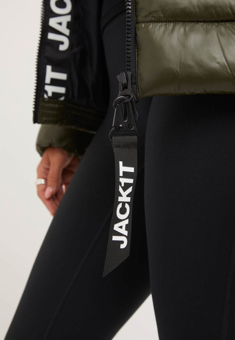 R3D Slick Racer Jacket Olive detail shot by JACK1T