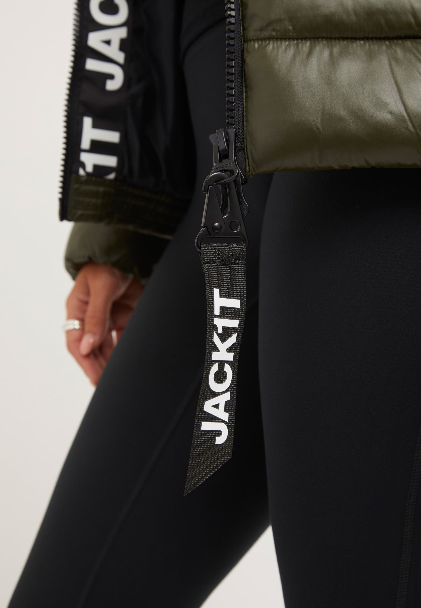 R3D Slick Racer Jacket Olive detail shot by JACK1T