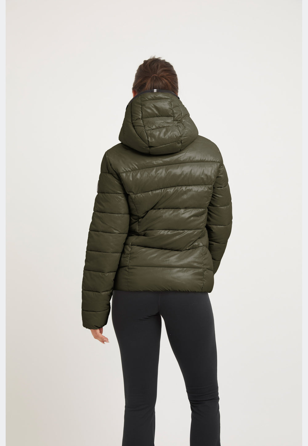 R3D Slick Racer Jacket Olive on model full length by JACK1T