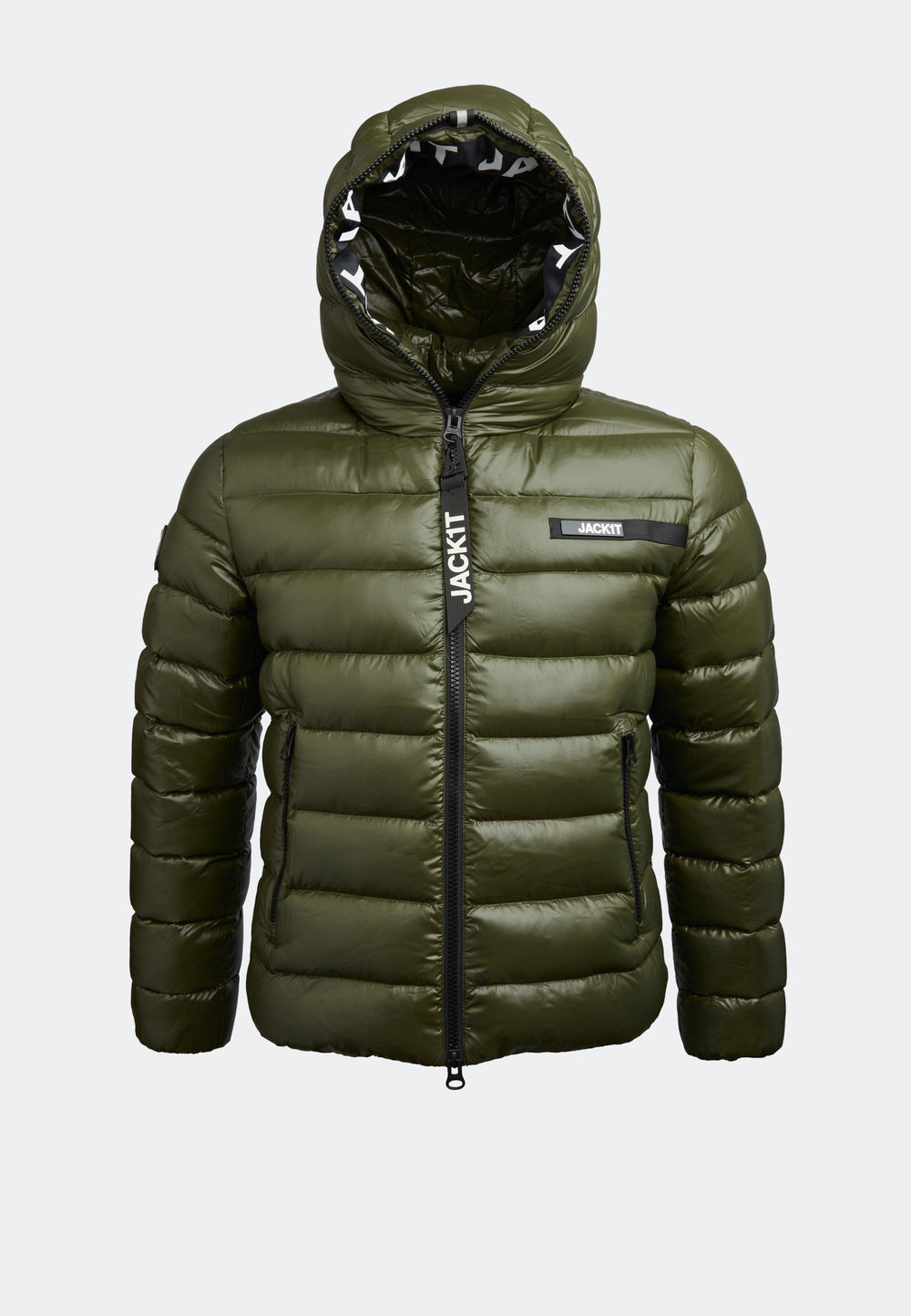 R3D Slick Racer Jacket Olive flat lay swatch