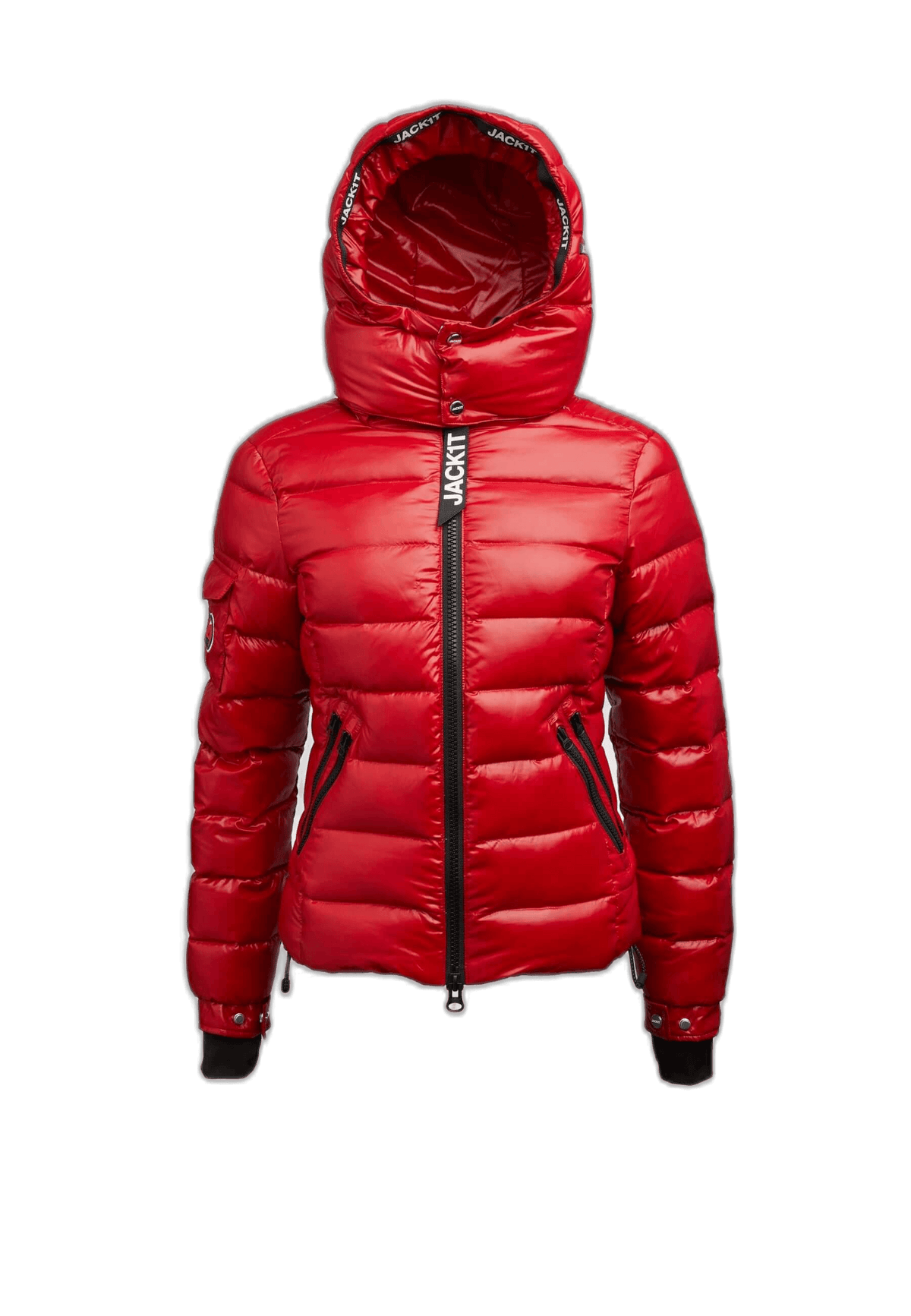 R3D Slick Racer Jacket Cherry Red flat lay swatch