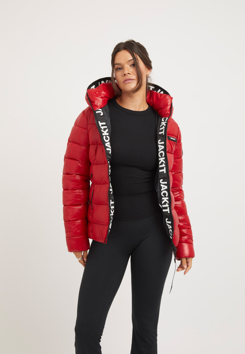 R3D Slick Racer Jacket Cherry Red styled shot by JACK1T