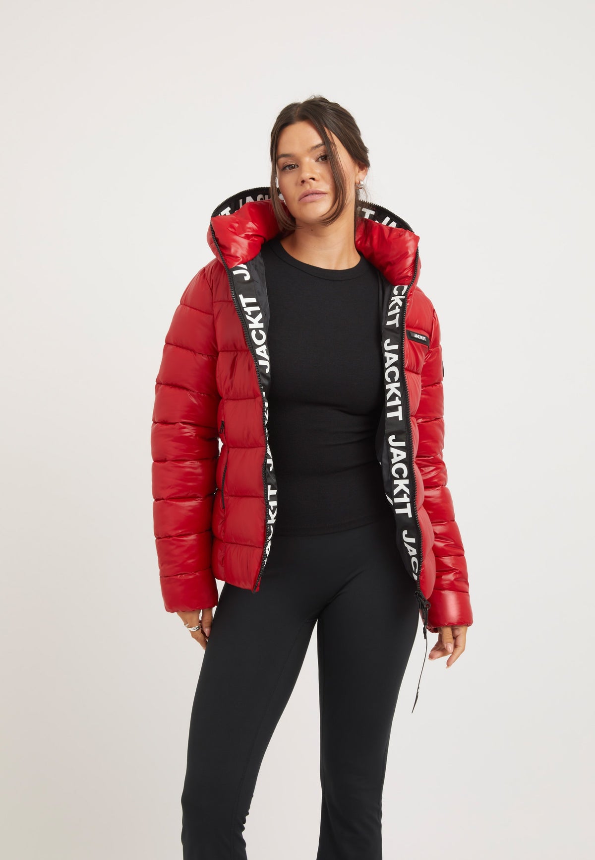 R3D Slick Racer Jacket Cherry Red styled shot by JACK1T