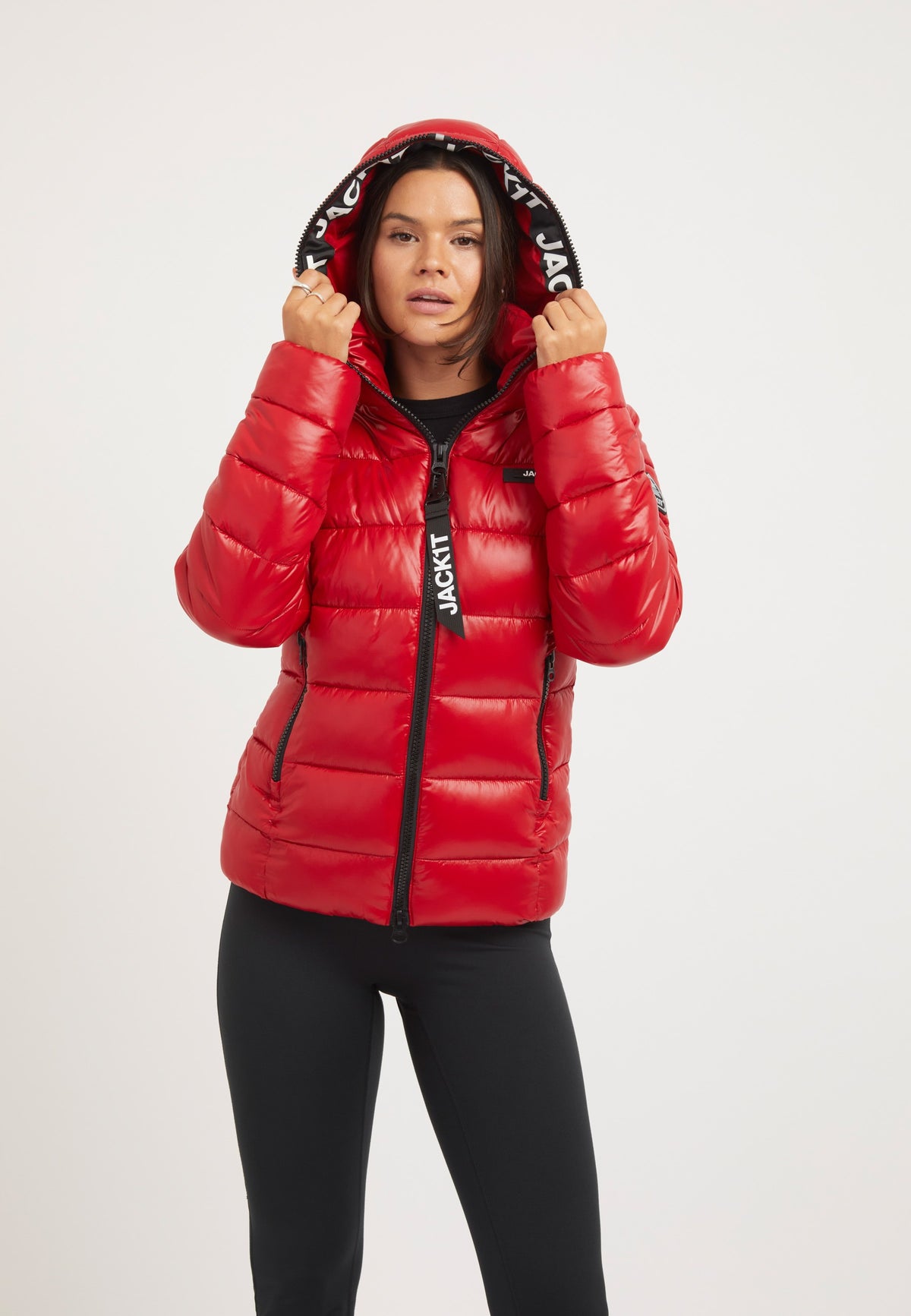 R3D Slick Racer Jacket Cherry Red styled shot by JACK1T