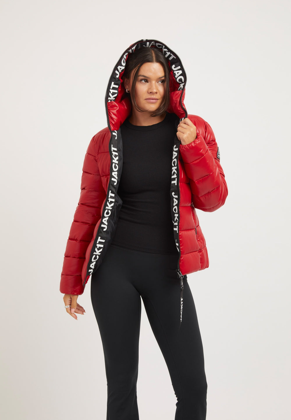 R3D Slick Racer Jacket Cherry Red styled shot by JACK1T