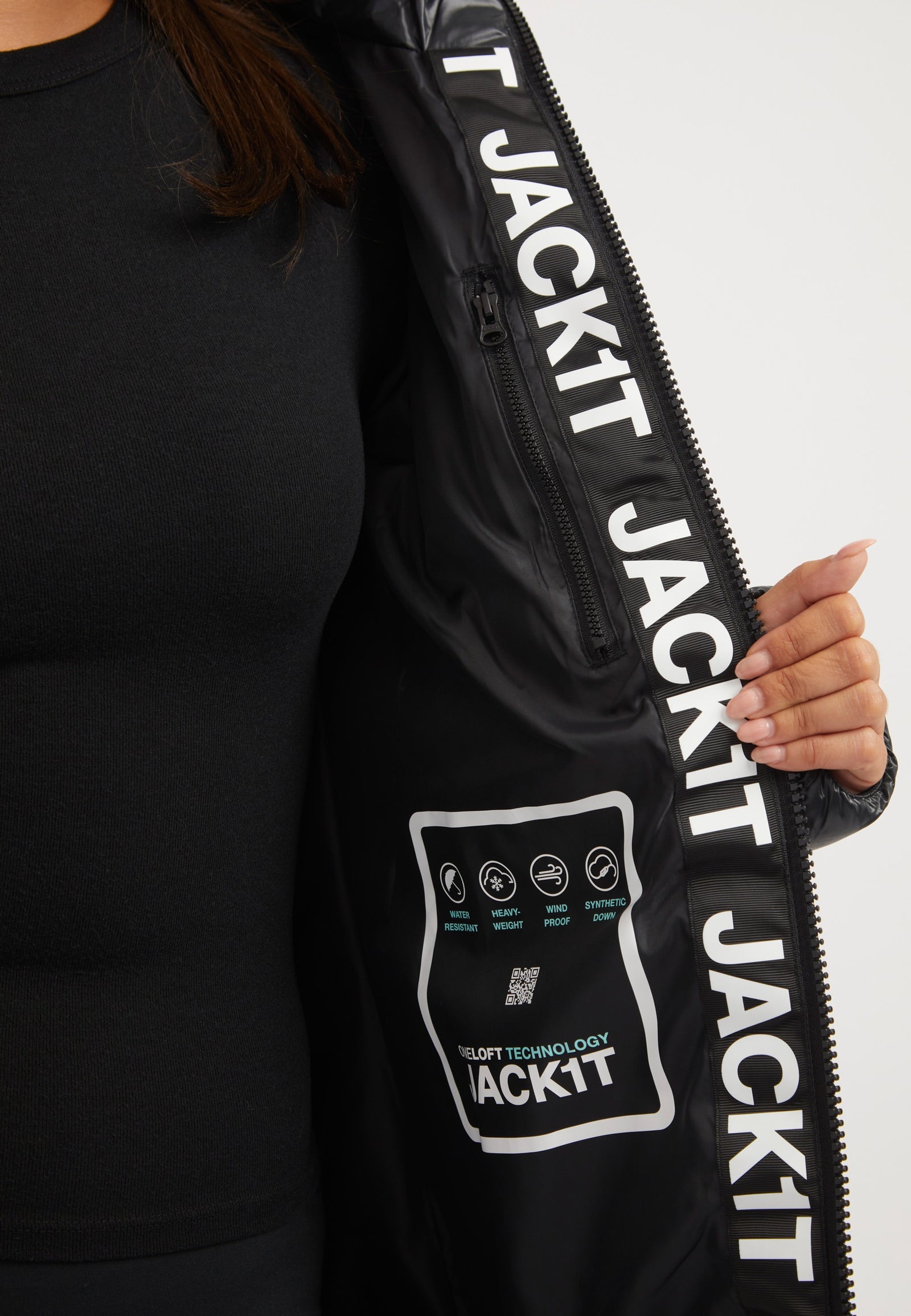 R3D Slick Coat Black detail shot by JACK1T