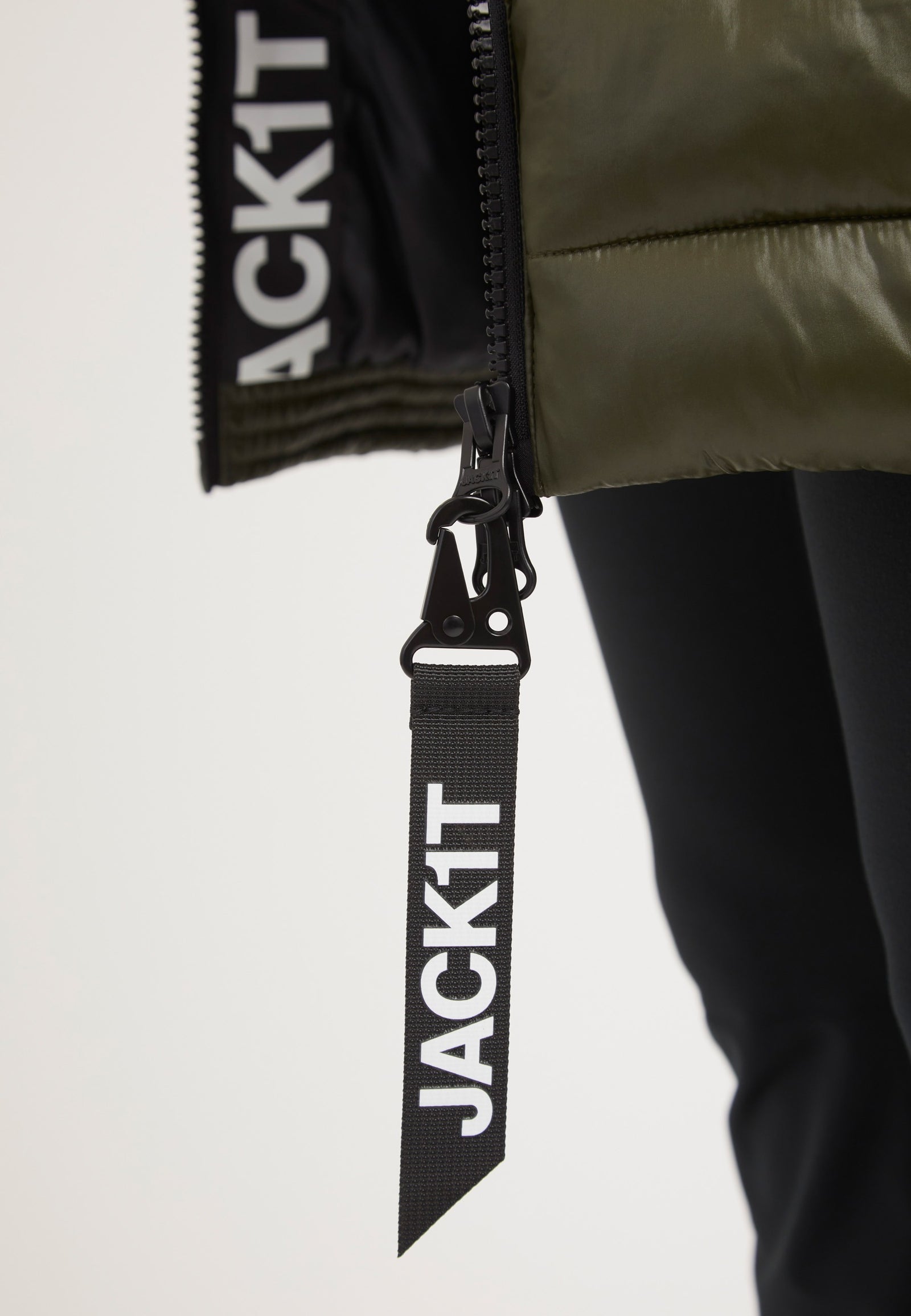 R3D Slick Coat Olive detail shot by JACK1T