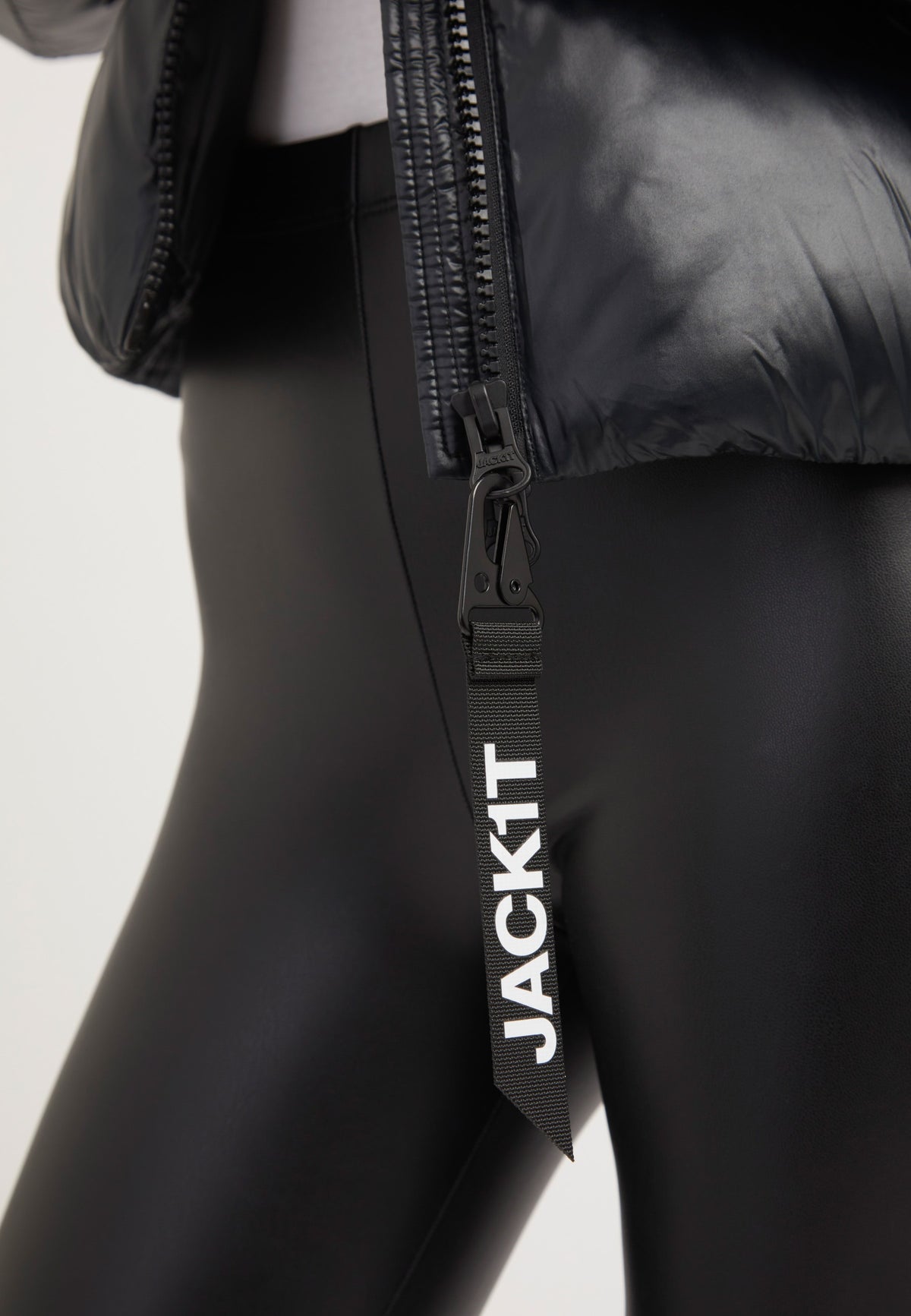 EZ Racer Slick Hood Jacket Black/Pink detail shot by JACK1T