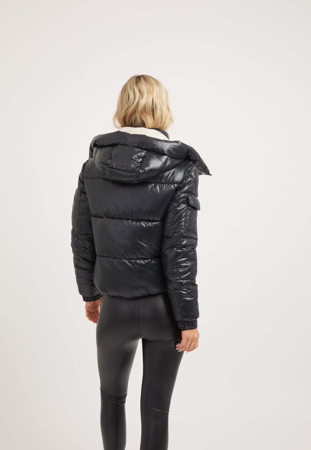 EZ Racer Slick Hood Jacket Black/Pink on model full length by JACK1T