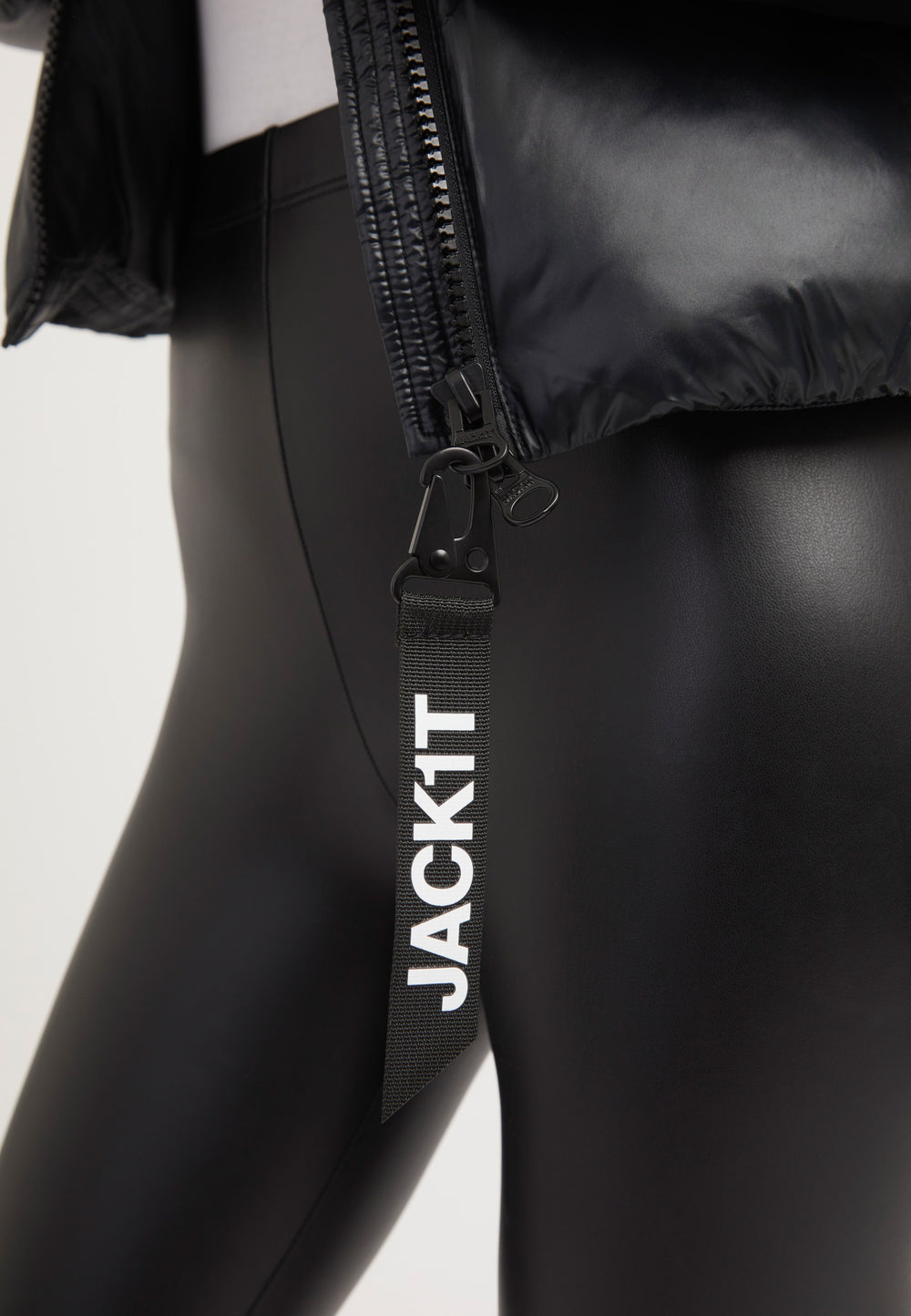 EZ Racer Slick Hood Jacket Black/Stone detail shot by JACK1T