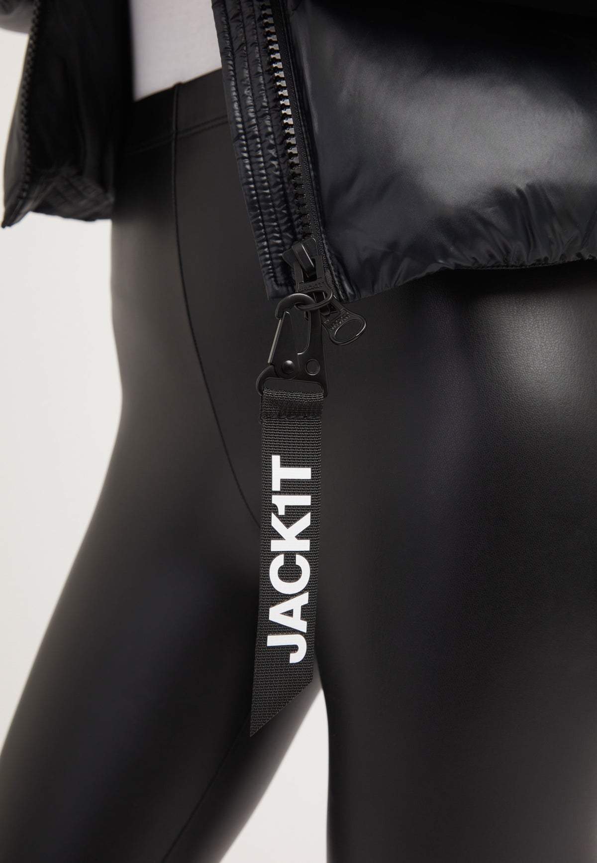 EZ Racer Slick Hood Jacket Black/Stone detail shot by JACK1T