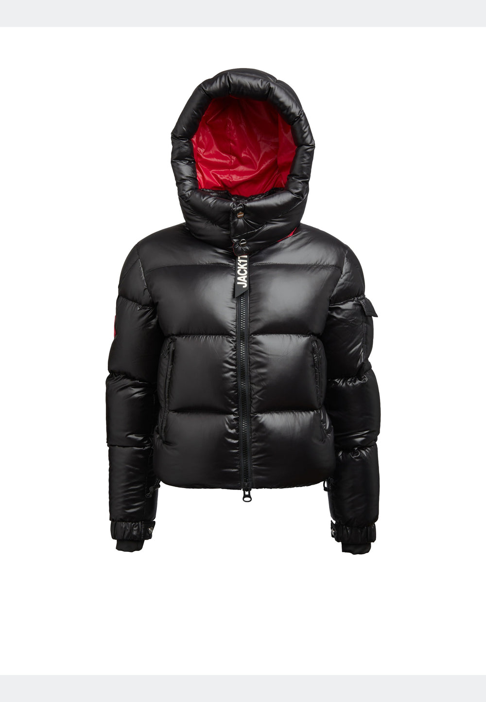 EZ Racer Slick Hood Jacket Black/Stone flat lay swatch