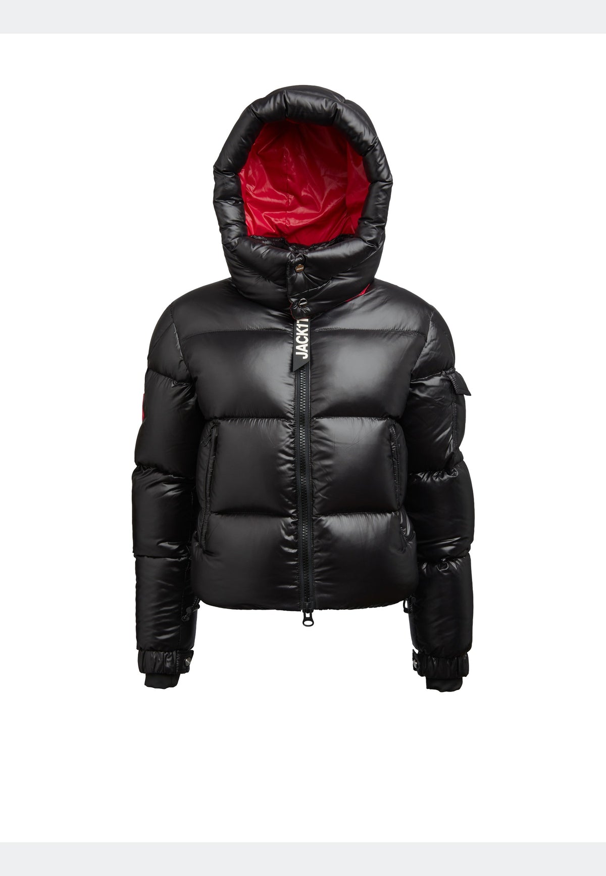 EZ Racer Slick Hood Jacket Black/Stone flat lay swatch