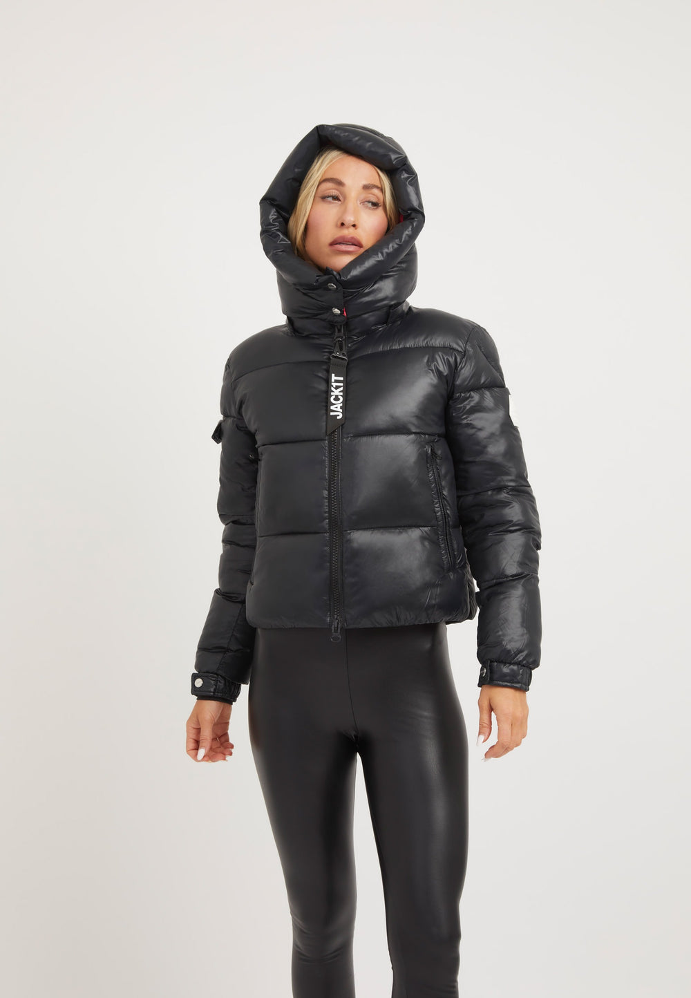 EZ Racer Slick Hood Jacket Black/Stone styled shot by JACK1T