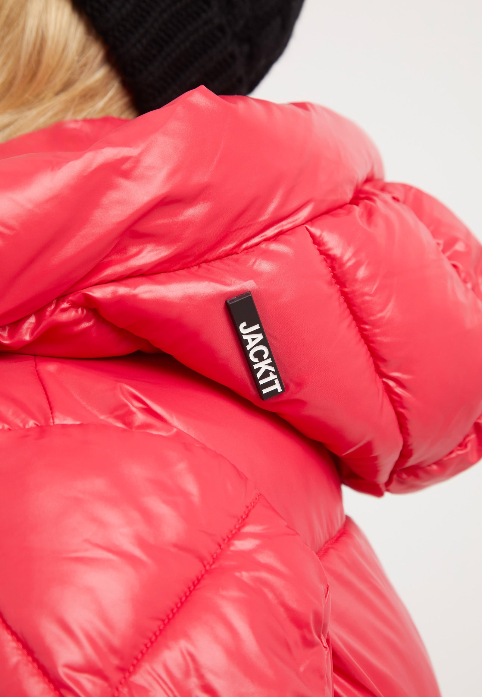 EZ Racer Slick Hood Jacket Pink detail shot by JACK1T