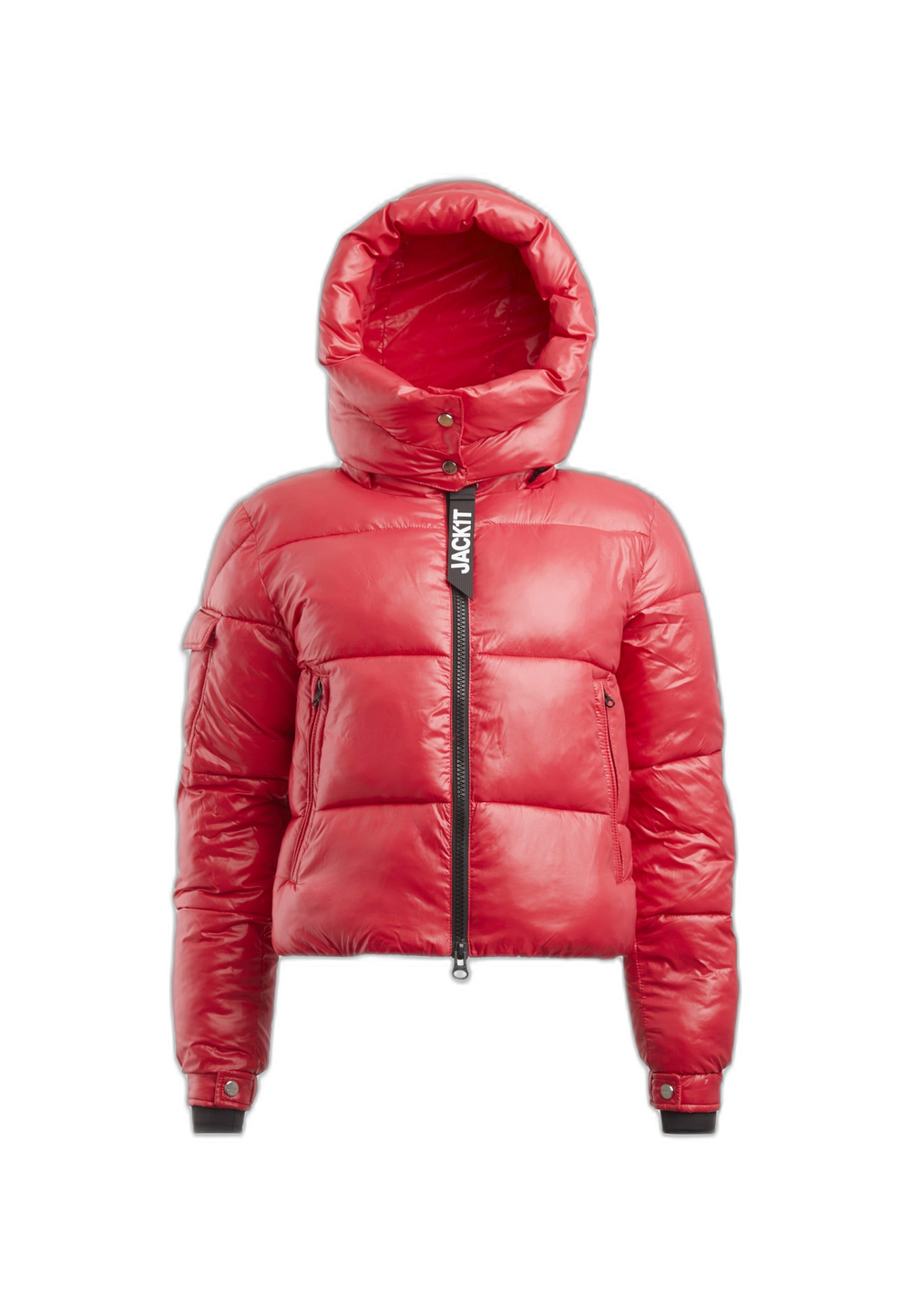 EZ Racer Slick Hood Jacket Pink flat lay cutout