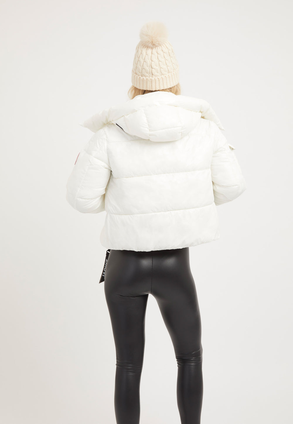 EZ Racer Slick Hood Jacket Snow on model full length by JACK1T