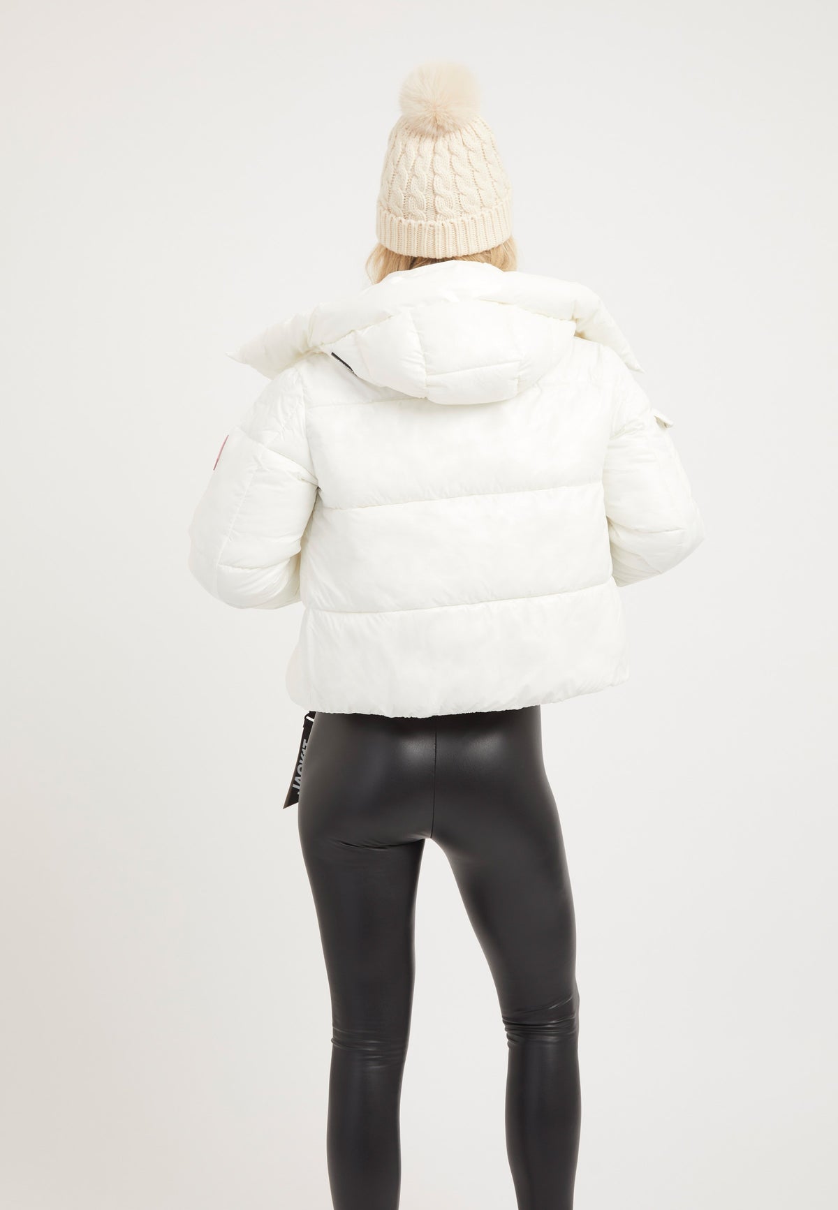 EZ Racer Slick Hood Jacket Snow on model full length by JACK1T