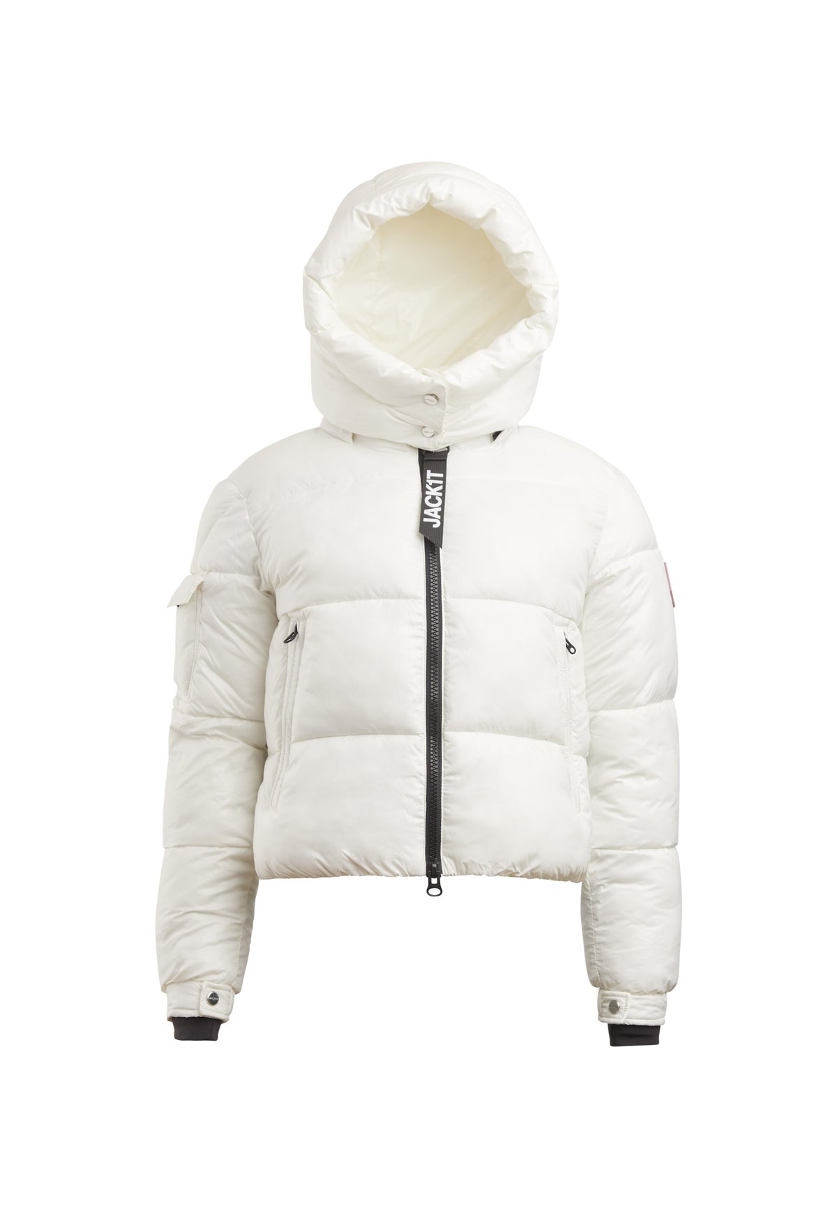 EZ Racer Slick Hood Jacket Snow flat lay swatch