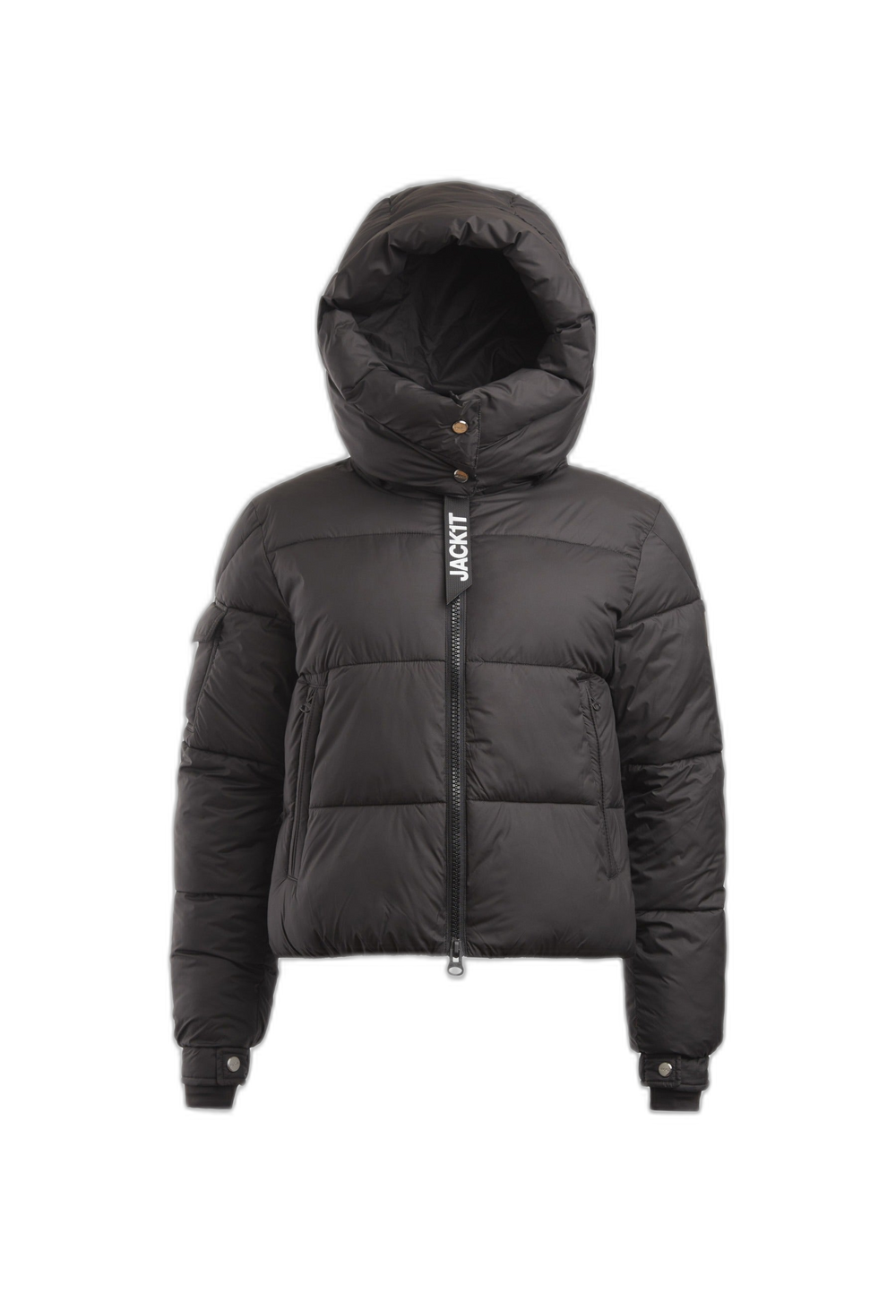 EZ Racer Hood Jacket Matt Black flat lay cutout