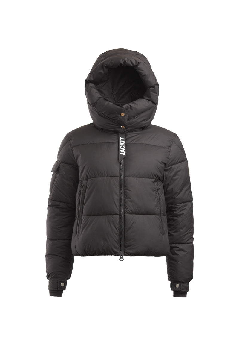 EZ Racer Hood Jacket Matt Black flat lay swatch