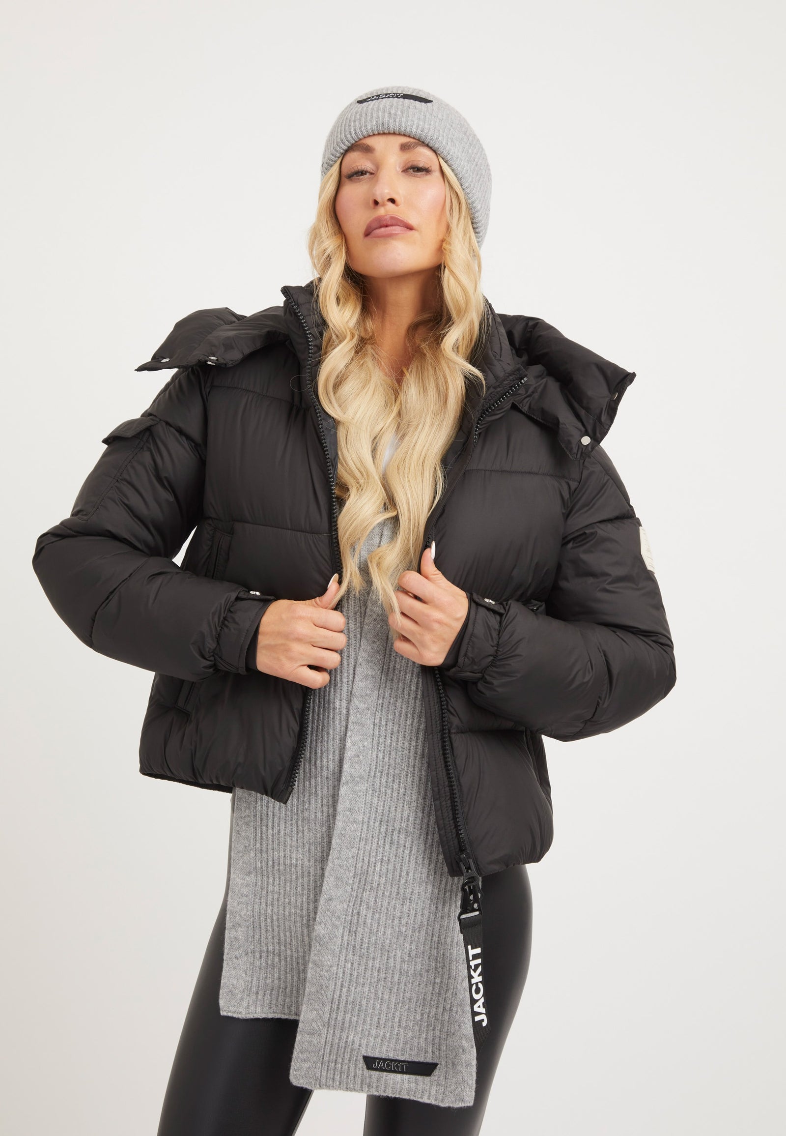 EZ Racer Hood Jacket Matt Black styled shot by JACK1T