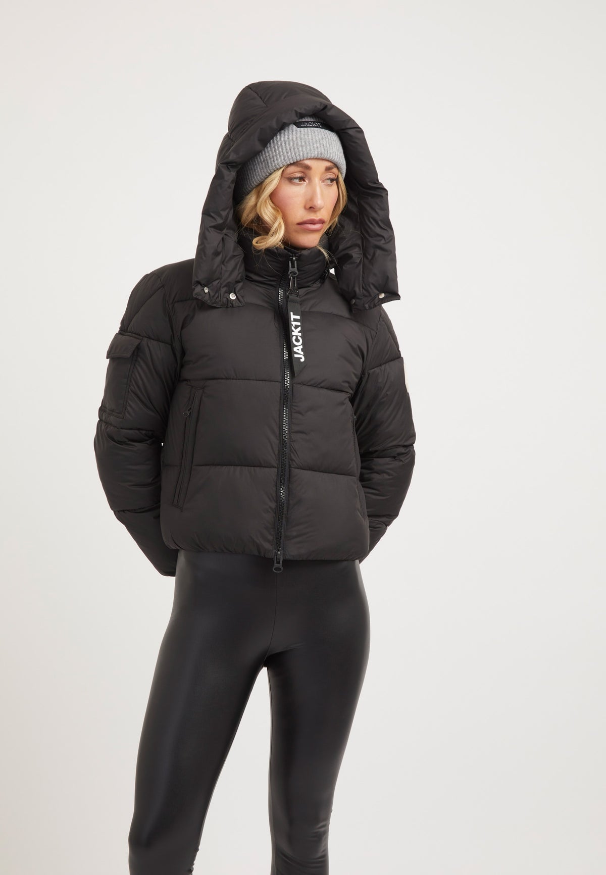 EZ Racer Hood Jacket Matt Black styled shot by JACK1T