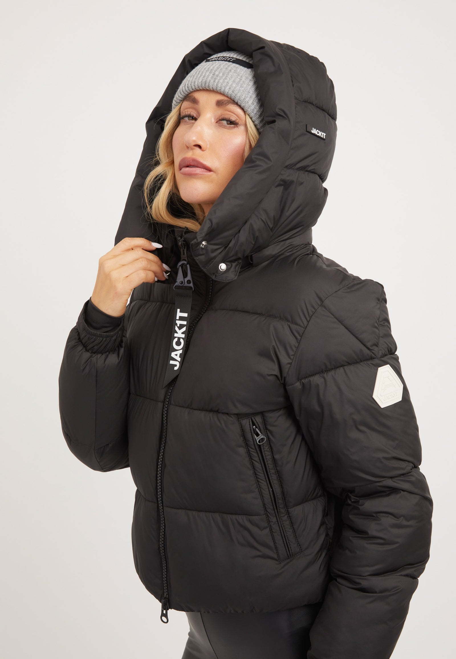 EZ Racer Hood Jacket Matt Black styled shot by JACK1T