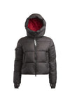 EZ Racer Hood Matt Jacket Black Cherry Red