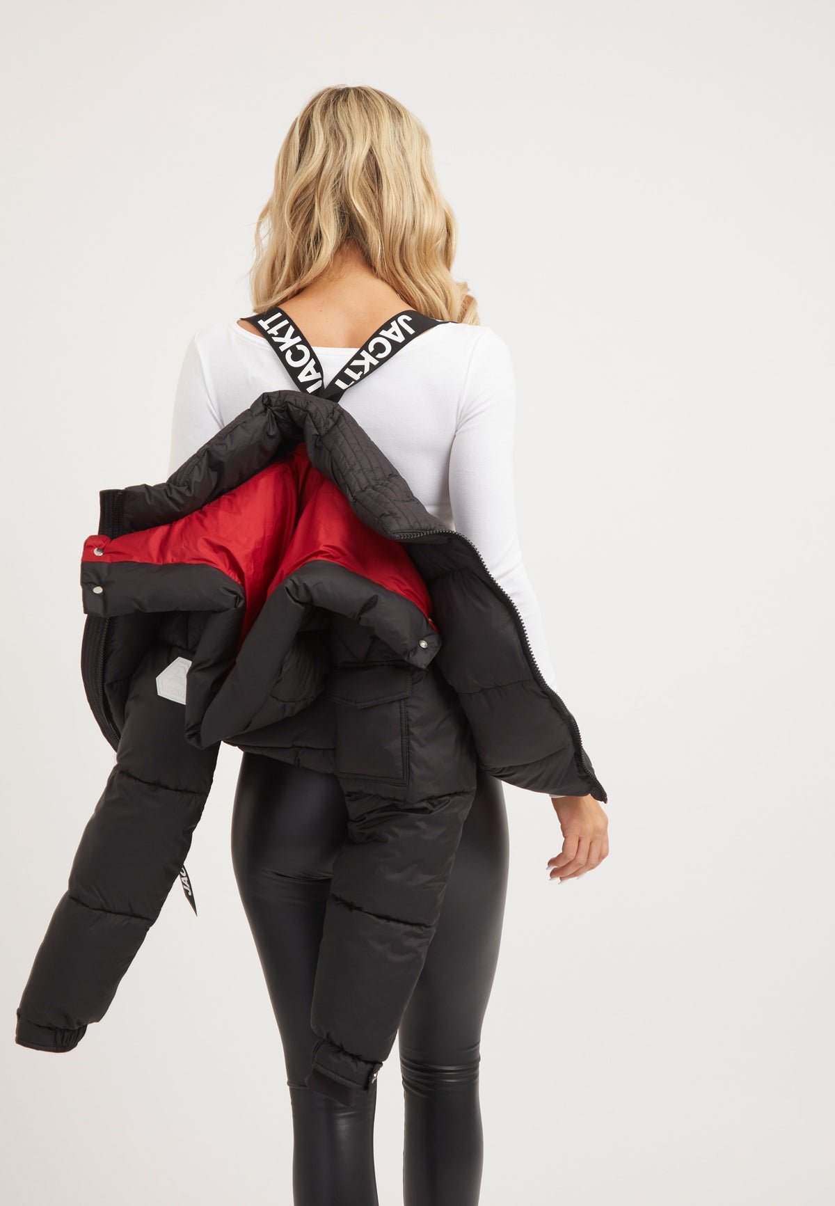 EZ Racer Hood Matt Jacket Black/Cherry Red styled shot by JACK1T
